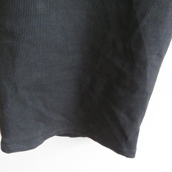 GOOD AMERICAN The Body Sculpted Midi Dress Black Minimalist Bodycon Size 0 / XS - Picture 10 of 12